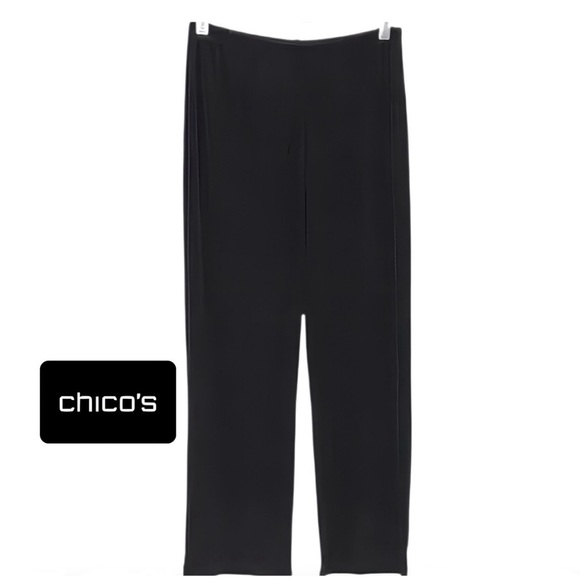 Chico's Pants - Chico’s Travelers Black Pants Trousers Chico’s Size 2 Short (L/12)